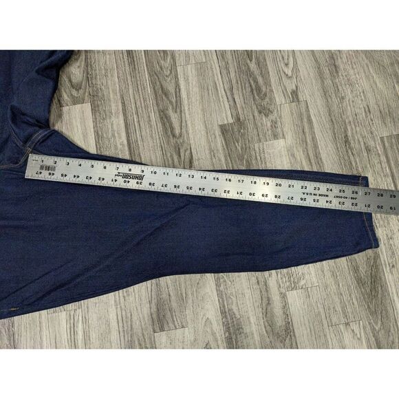 Old Navy Womens Plus Size 24 Short Pockets Super Skinny Denim Blue Jeans - Picture 8 of 10